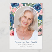 Floral Photo Order of Service Funeral Programma (Voorkant)