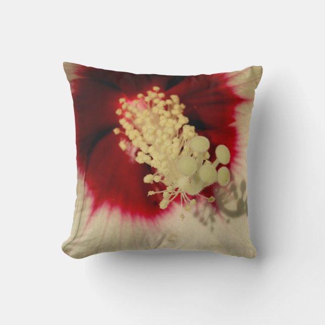 Floral Photo Throw Cushion 41 x 41 cm Kussen (Voorkant)