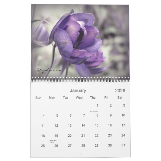 Floral Photography Calendar 2013 Kalender (Jan 2026)