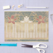  Floral Piano Tissuepapier (Craft)