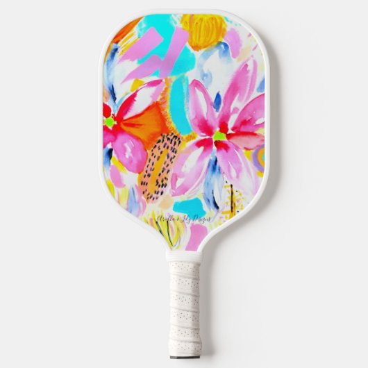 Floral Pickleball Paddle (Voorkant)