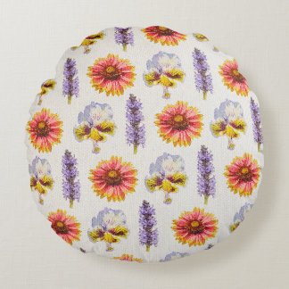 Floral Pillow Rond Kussen