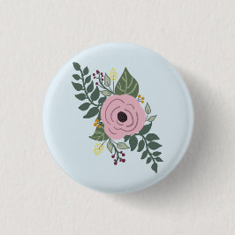 Floral Pin~! Ronde Button 3,2 Cm