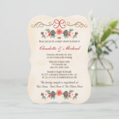  Floral Pinecone-kerstparodie Kaart (Staand voorkant)