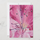 Floral Pink 50th Birthday Kaart (Achterkant)