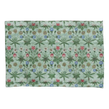 Floral Pink Blue William Morris Daisy