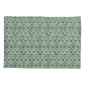 Floral Pink Blue William Morris Kussensloop (Achterkant-Links)