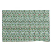 Floral Pink Blue William Morris Kussensloop (Voorkant-Rechts)