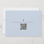 Floral Pink Botanical Cherry Blossom QR Code Kaart (Achterkant)