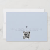 Floral Pink Botanical Cherry Blossom QR Code Kaart (Achterkant)