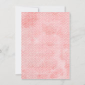 Floral Pink Bridal Brunch Invitation à la douche n (Dos)