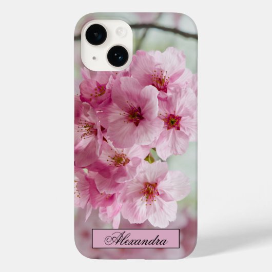 Floral Pink Cherry Blossom Fotografie Case-Mate iPhone Case (Achterkant)