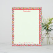   Floral Pink Flowers Gepersonaliseerd (Staand voorkant)