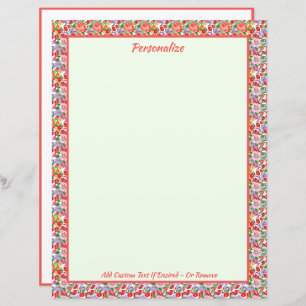   Floral Pink Flowers Gepersonaliseerd