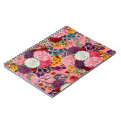 Floral Pink Pattern Notitieboek (Linkerzijde)