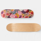 Floral Pink Pattern Skateboard (Horizontaal)