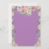 Floral Pink Peonies Mothers Day Brunch Invitation (Dos)