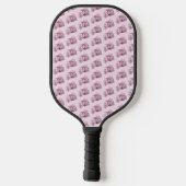 Floral Pink Peony Pickleball Paddle (Achterkant)