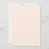 Floral Pink Stripe Botanical Save The Date (Achterkant)