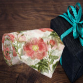 Floral Pink White Roses Peonies Wedding Stropdas