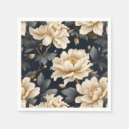 Floral Pioen Elegant Modern Servet
