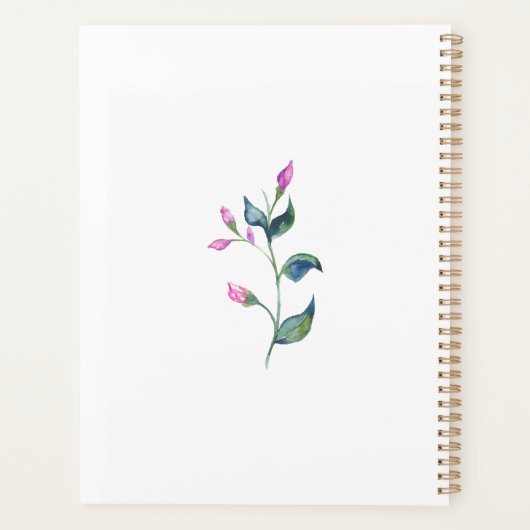 Floral Planner (Achterkant)