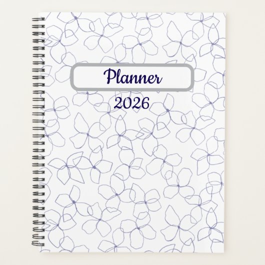 Floral Planner – Elegant Flower-Themed  (Devant)
