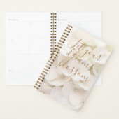 Floral Planner Floral Fleur Blanche (Devant avec enveloppe)