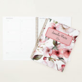 Floral Planner Personnaliser avec nom, année (Devant avec enveloppe)
