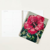 Floral planner with pink pixel hibiscus (Display)