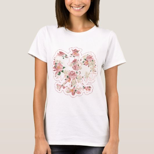 Floral Poland Eagle T-shirt (Voorkant)