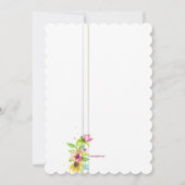 Floral Pole Graduation Invitation (Dos)
