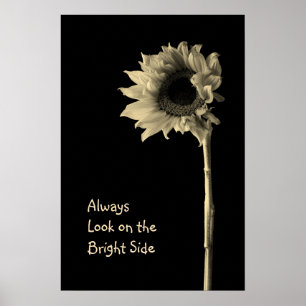 Floral-portret "Kijk altijd naar de BrightStor" Poster