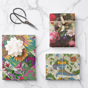 Floral, Positano en Fleuresse Inpakpapier Vel