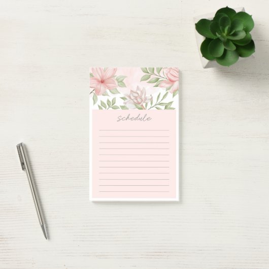 Floral Post-it Notes (Kantoor)