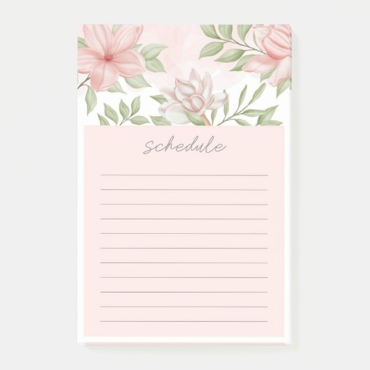 Floral Post-it Notes (Voorkant)