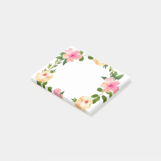 Floral Post-it® Notes (Schuin)