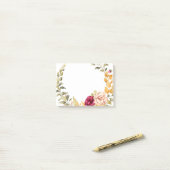 Floral Post-it Notes (Op bureau)