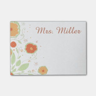  Floral Post-it® Notes