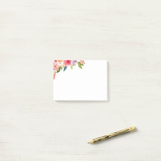 Floral Post-it® Notes (Op bureau)