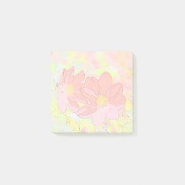Floral post-it® notes