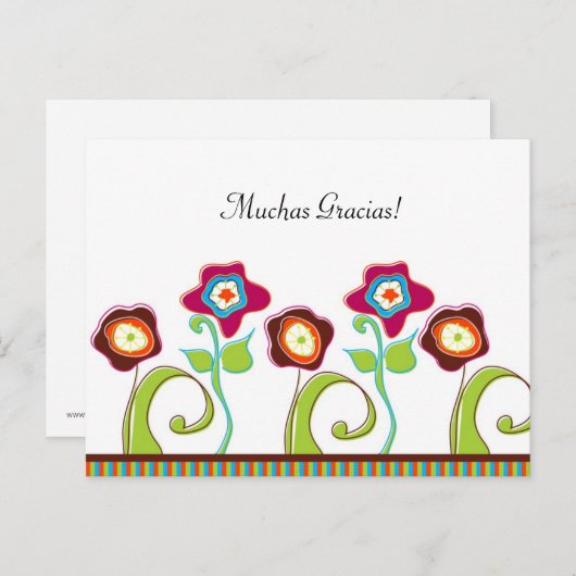 Floral Post Kaart (Voorkant / Achterkant)