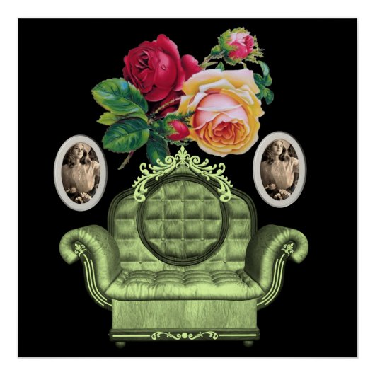 Floral Poster Victoriaans Perfect Poster (Voorkant)