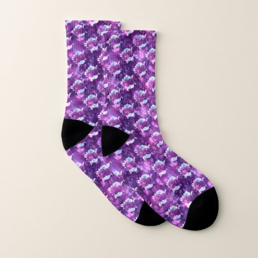 Floral pourpre (Paire)