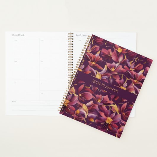 Floral pourpre- (Devant avec enveloppe)