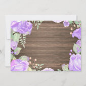 Floral pourpre de première ?ère invitation (Dos)