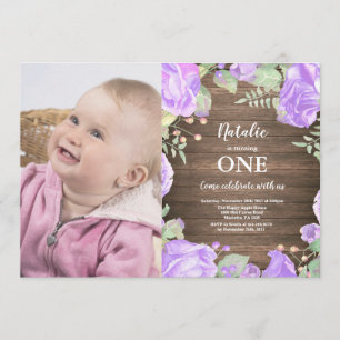 Floral pourpre de première ?ère invitation