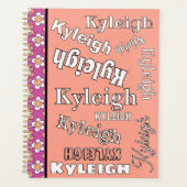 Floral pourpre et broyé Personnalisé (Devant)