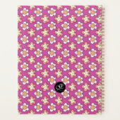 Floral pourpre et broyé Personnalisé (Dos)