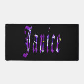 Floral pourpre Janice Nom, Pot de bureau (Recto)